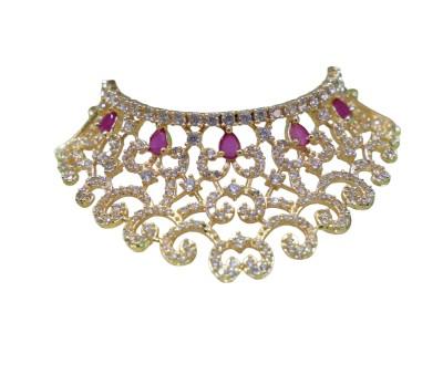 Beautiful AD mala with pink Stone for laddo gopal, radhakrishna
