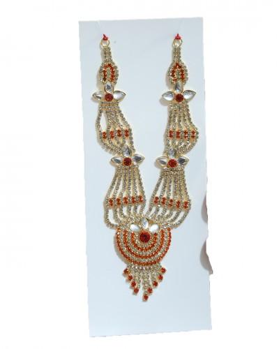 Long Mala In Red, Blue, Orange, Royal Blue