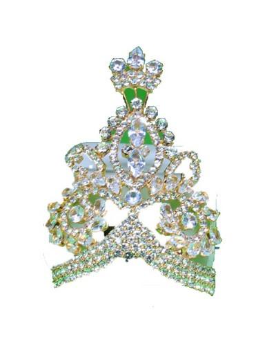 Premium Diamond-Look Deity Headwear For God Idols Shringar Mukut