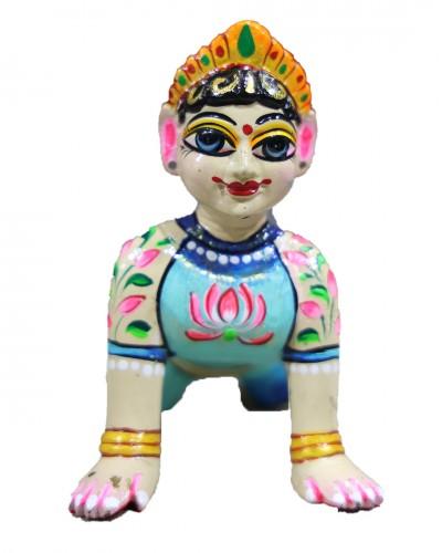 Radha Rani In Asth Dhatu With Body Skin Paint