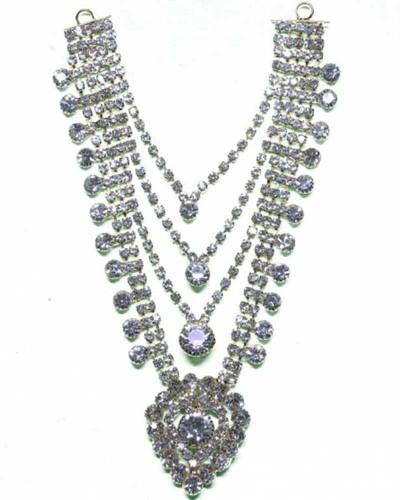 Shimmering Light Purple Stone Layered Adornment Tiered Piece