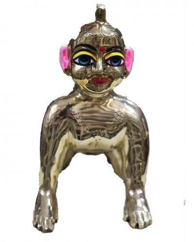Radha Rani In Asth Dhatu With Normal Shringar