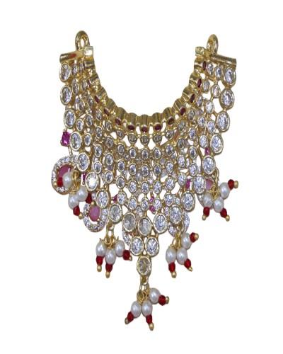 Beautiful AD stone mala for radhakrishna, laddo gopal 