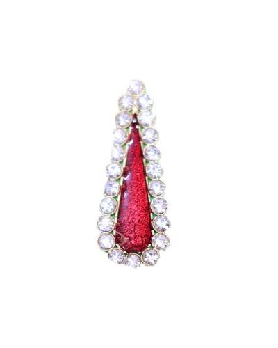 Red Tilak Bindi For Krishna Ji With Decorative Stones For Hindu Festivals