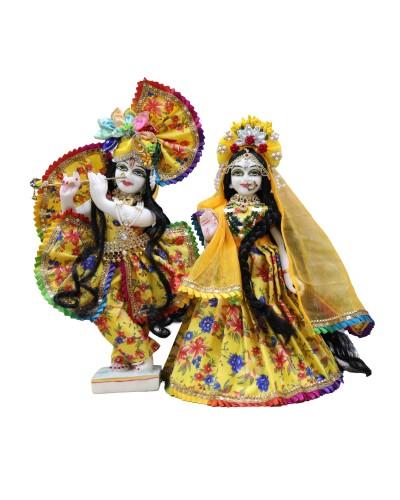 Radhakrishna Poshak In Yellow 