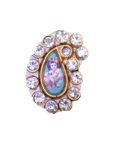 Laddu Gopal Tilak Sticker With Baby Krishna Image Janmashtami Special