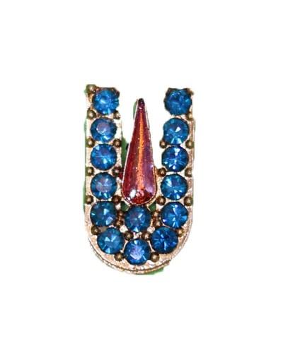 Laddu Gopal Tilak Sticker With Shining Blue Gems Festival Decoration