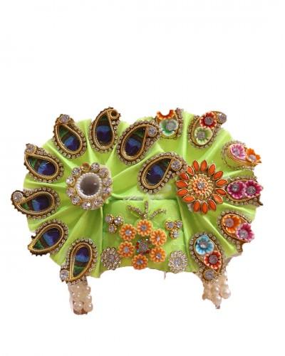 Pagdi For Laddo Gopal In Pink, Green ,  Yellow, Orange