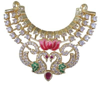 Peacock AD mala for laddo gopal , radhakrishna in green 