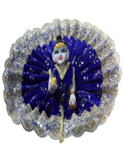 laddo gopal poshak for winter in royal blue and sky blue