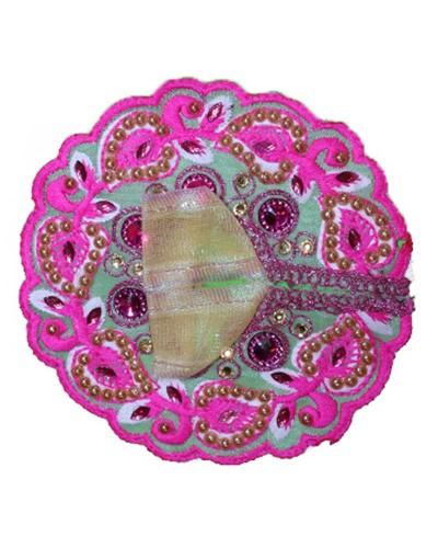 Embroidered Multi-Color Krishna Idol Dress Bal Gopal Poshak With Zari & Beads
