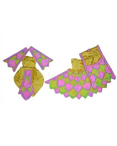Radha Krishna Dress Multicolor Embroidery Design