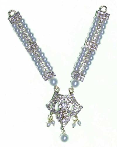 Sparkling Pearl & Stone Embellished Jewelry Piece