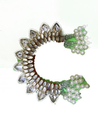 Stone Made Adjustable Radha Rani Chandrika, Free Size