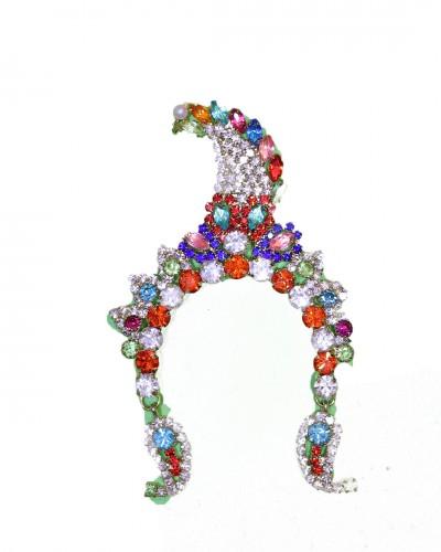  Radha Rani Chandrika, Crown In Metal And Stone Work  