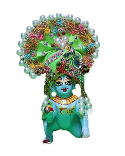 Traditional Ethnic Pugree Crown for Laddu Gopal