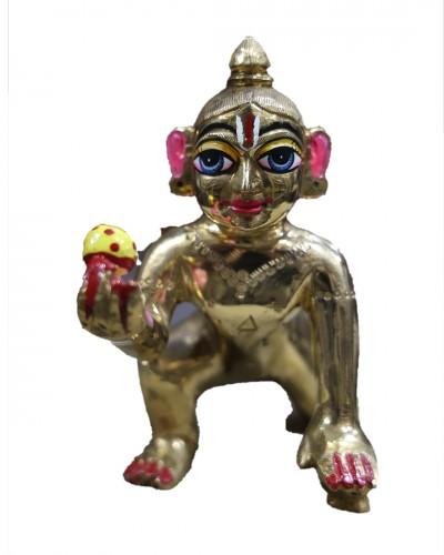 Laddo Gopal In Asth Dhatu Normal Shringar