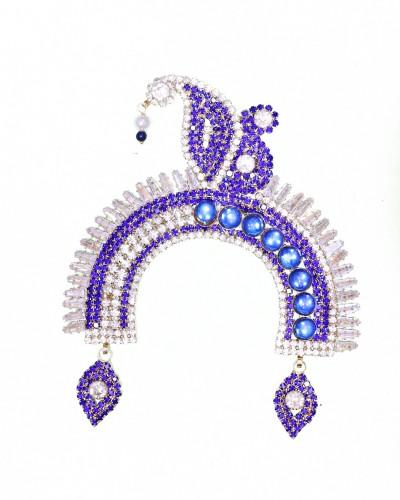 Chandrika For Radha Rani In Blue , Royal Blue Colour 
