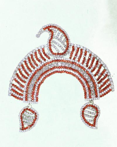 Chandrika For Radha Rani In Red Colour