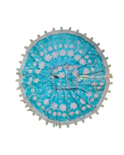 Attractive Blue Laddu Gopal Dress with Firozi Stone Detailing