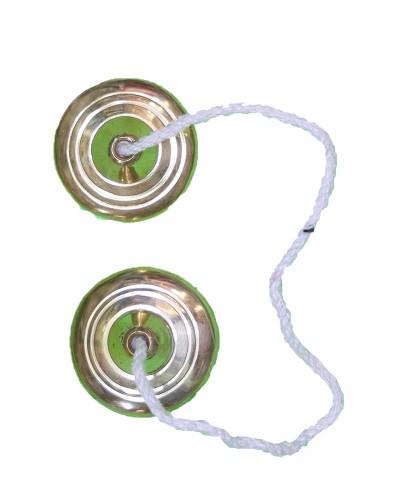 Authentic Indian Manjira Cymbals Traditional Brass Hand Percussion Musical Instrument With Connecting Rope