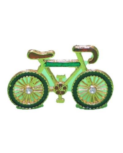 Beautiful Miniature Decorative Bicycle Model In Green And Gold