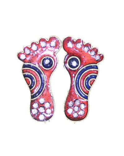 Decorative Goddess Lakshmi Charan Paduka Auspicious Footprints