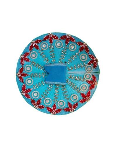 Designer Sky Blue Laddu Gopal Poshak Fancy Style