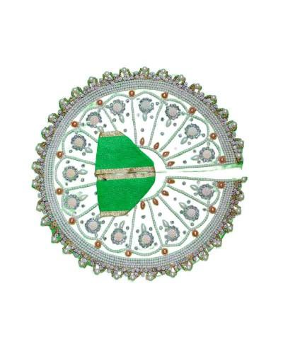 White Embroidery Dress for Laddu Gopal