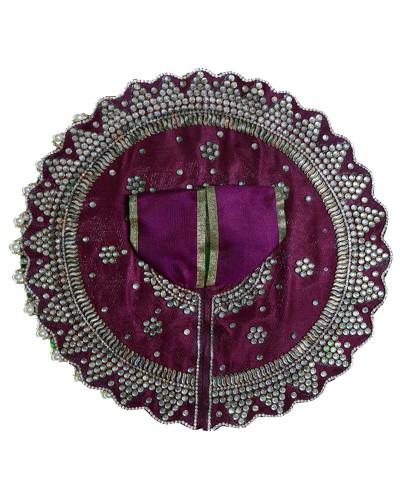 Maroon Velvet Bal Gopal Dress With Sparkling Embellishments