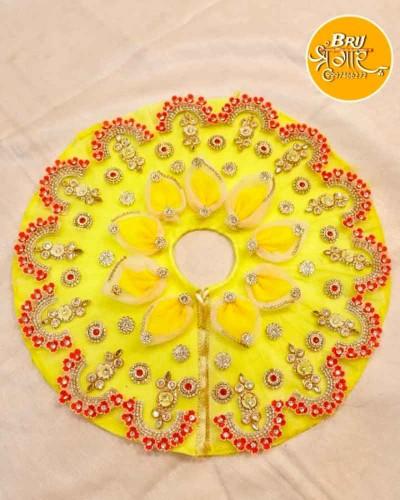 Lord Krishna Dress Traditional Yellow Poshak with Elegant