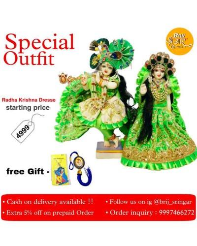 Special Outfit Idols Radha Krishna Dresses