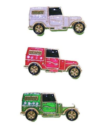 Pack of Three Multicolor Jeep Model Set