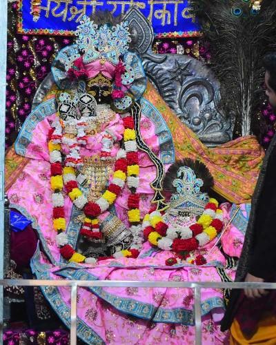 Shri Radhaballav Ji  Poshak in Pink Traditional
