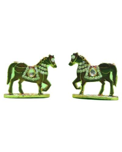 Sparkling Rhinestone Horse Toys for God Idol Fancy Deity Animals