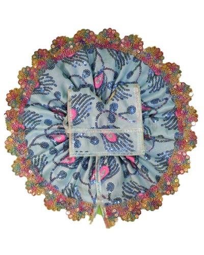 Stylish Grey And Pink Laddu Gopal Dress With Intricate Sequin Design