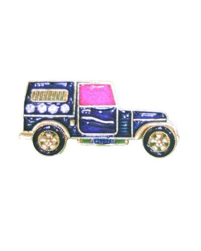 Stylish Jeep Model In Navy Blue With Red Windows
