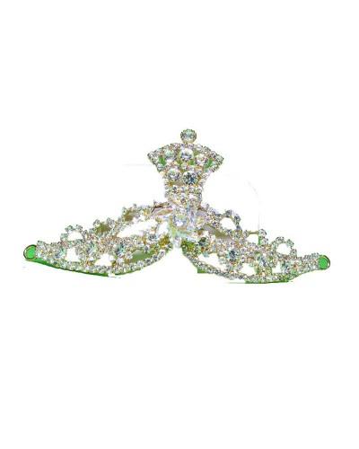 Sparkling White Stone Deity Crown With Unique Design
