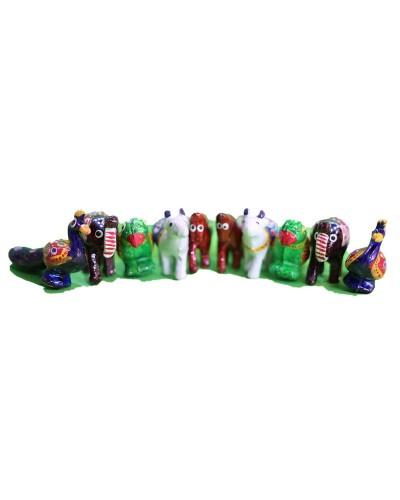 Unique Decorative Animal Sculptures Crafted With Traditional Indian Techniques And Bright Eye-Catching Colors