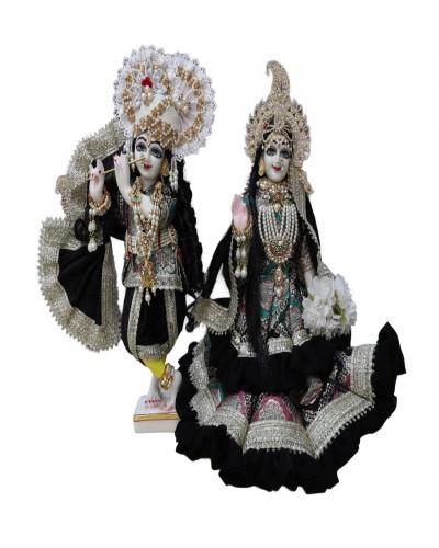Radha Krishan Poshak In Black Colour