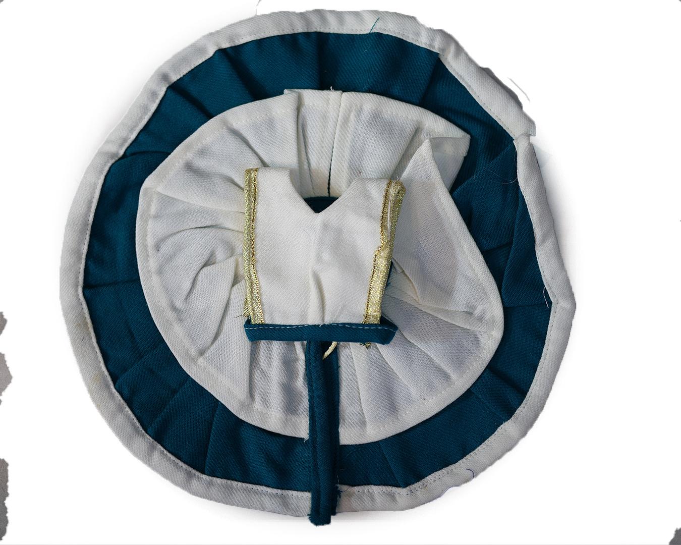Laddo gopal dress in white blue for winter Laddo gopal dress in white blue for winter