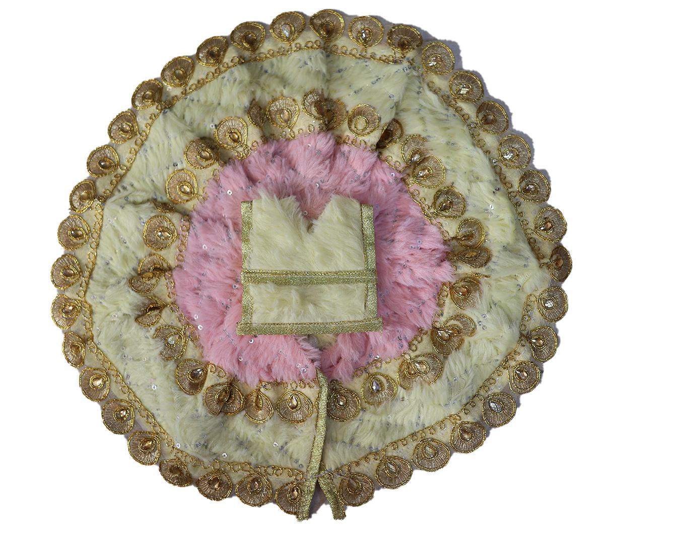 laddo gopal dress in cream and pink for winters laddo gopal dress in cream and pink for winters