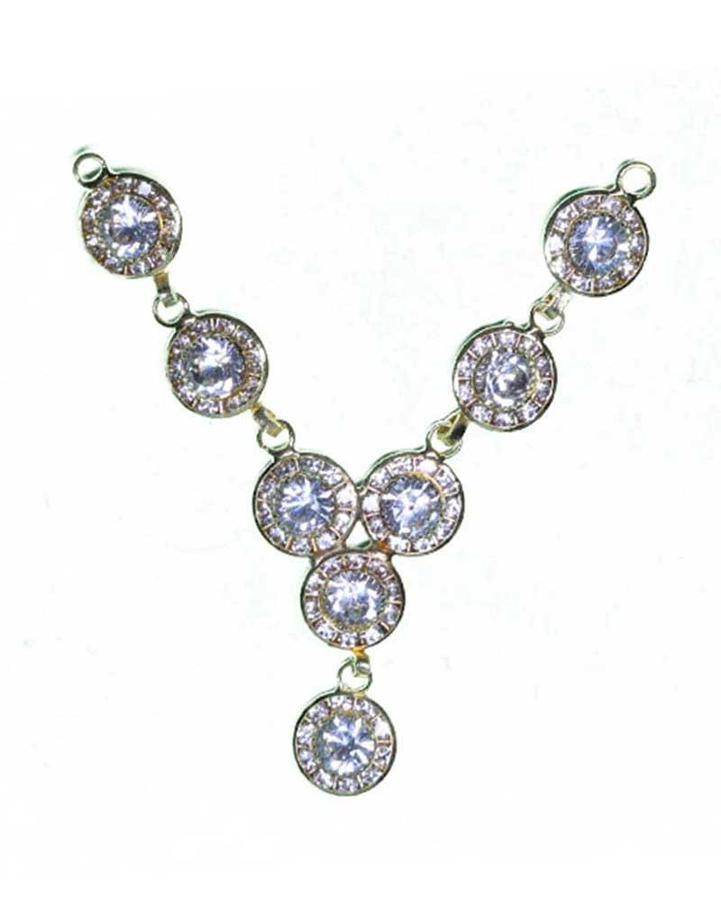 Elegant Y-Shaped Crystal Jewelry Piece Clear Stone Accessory Elegant Y-Shaped Crystal Jewelry Piece Clear Stone Accessory