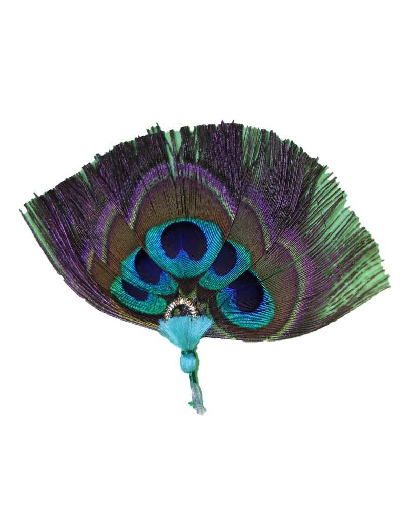 Adorable Lord Krishna Peacock Feather Fan With A Subtle Gemstone Ring And Blue Tassel Ideal For Festivals Adorable Lord Krishna Peacock Feather Fan With A Subtle Gemstone Ring And Blue Tassel Ideal For Festivals