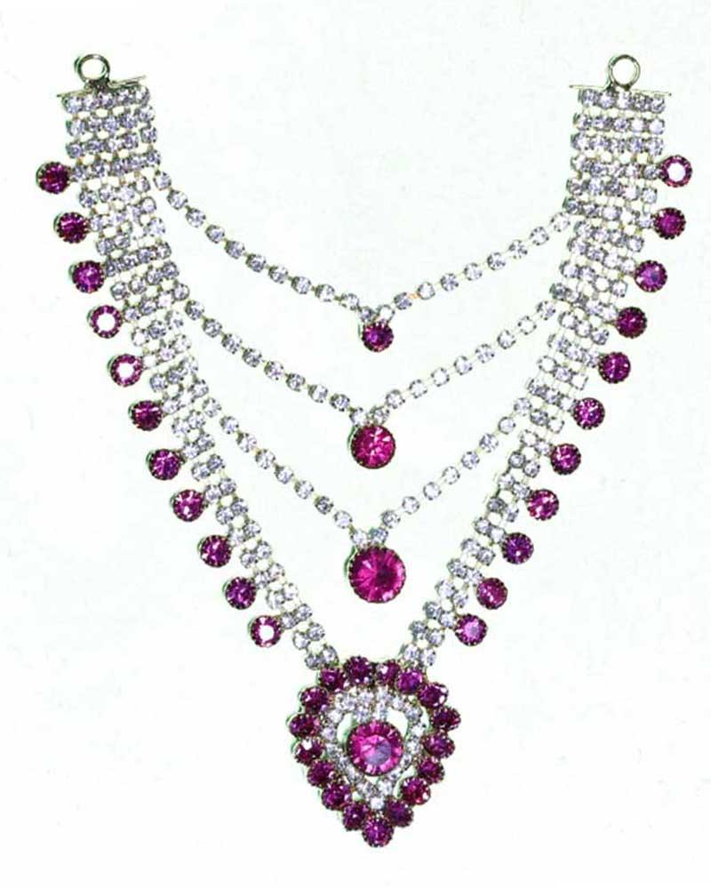 Pink Rhinestone Glistening Adornment Elegant Crystal Draping Piece Pink Rhinestone Glistening Adornment Elegant Crystal Draping Piece