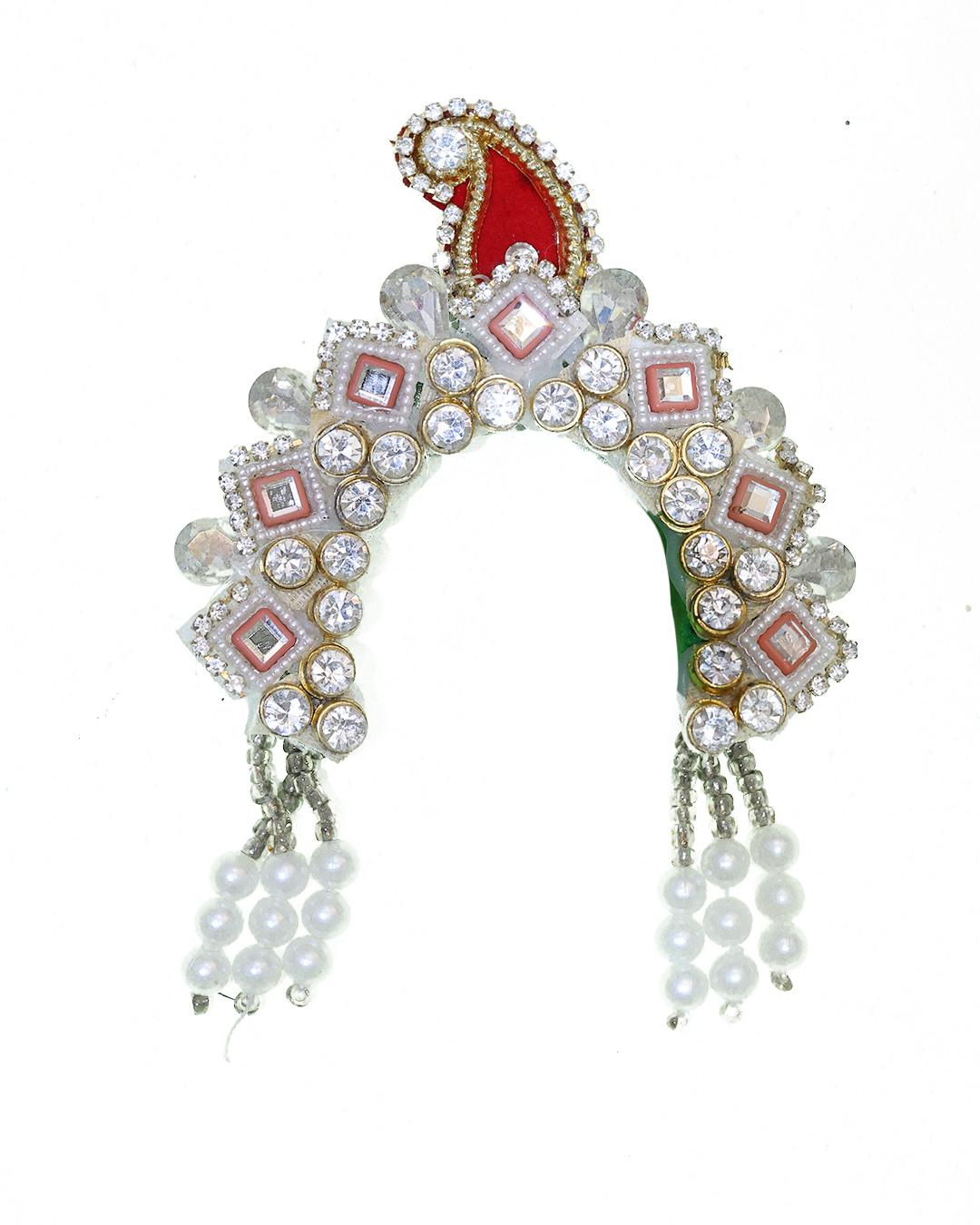 Adjustable Chandrika for Radha Rani Made with stone Adjustable Chandrika for Radha Rani Made with stone