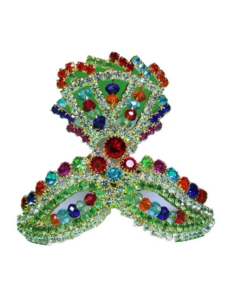 Rainbow Gemstone Spiritual Adornment Divine Murti Crown Rainbow Gemstone Spiritual Adornment Divine Murti Crown