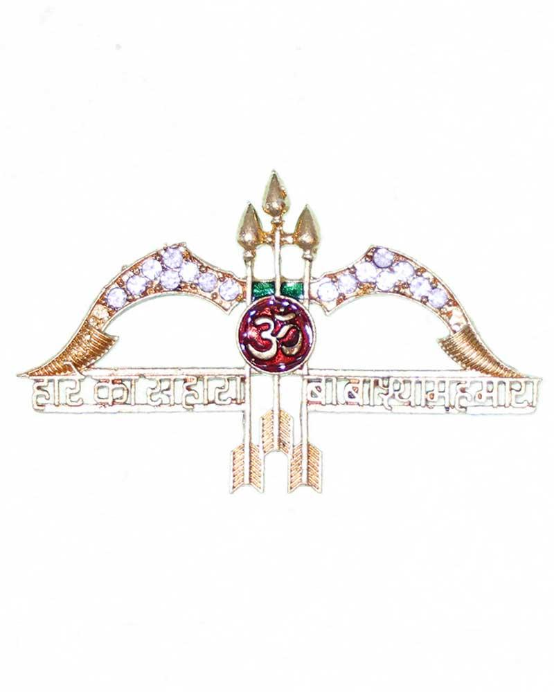 Divine Om Bow & Arrow Ornament For God Idols Divine Om Bow & Arrow Ornament For God Idols