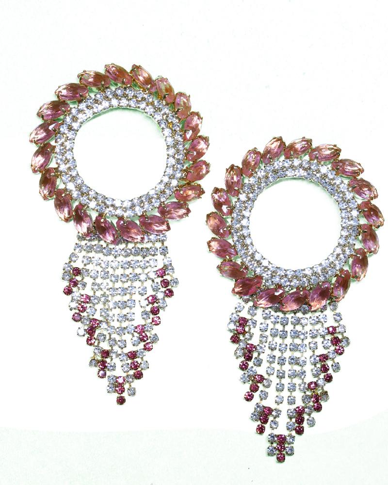 Elegant Multi-Tone Crystal Heavy Bracelet Traditional Indian Bridal Bangle Elegant Multi-Tone Crystal Heavy Bracelet Traditional Indian Bridal Bangle