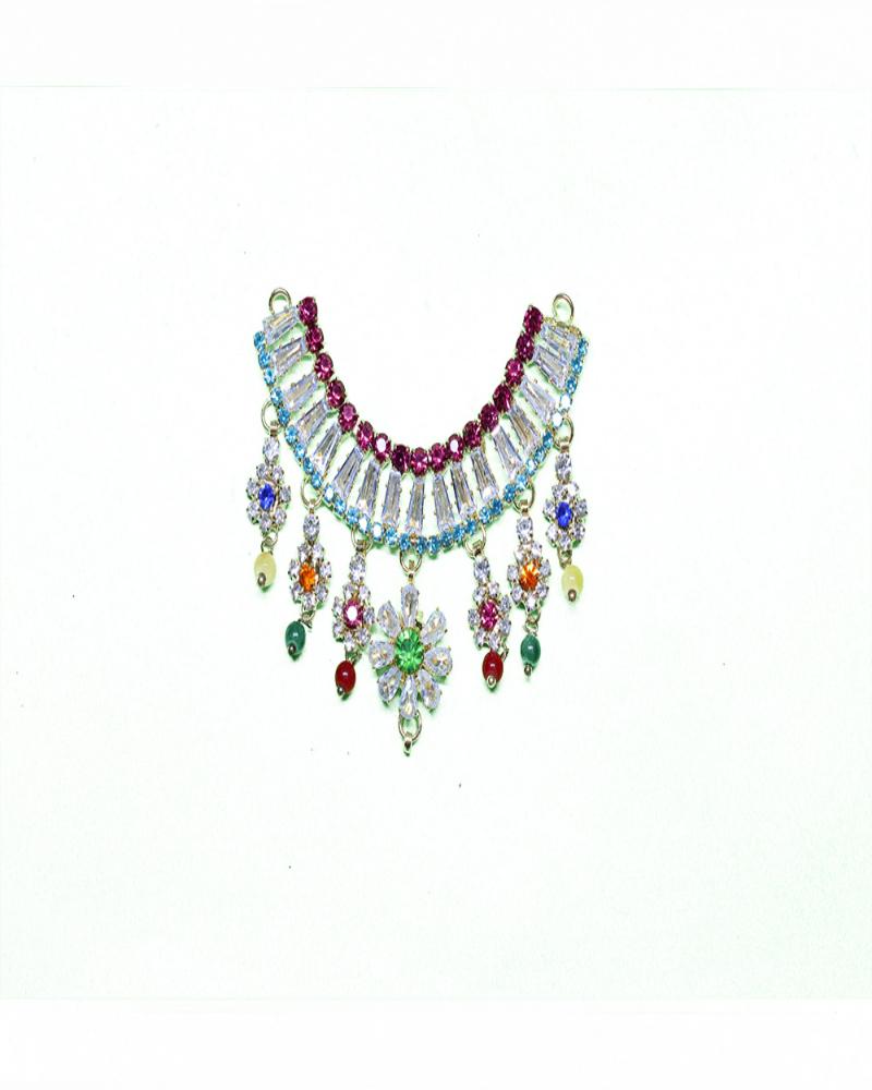 Elegant Rhinestone Foliage Adornment Sparkling Crystal Piece